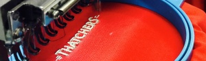 thatchers branded tshirt
