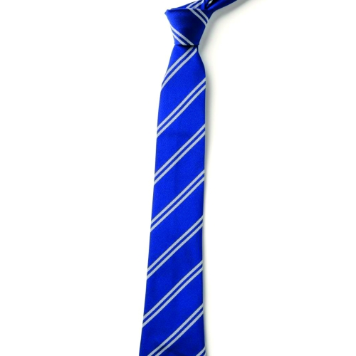 double stripped royal white ties