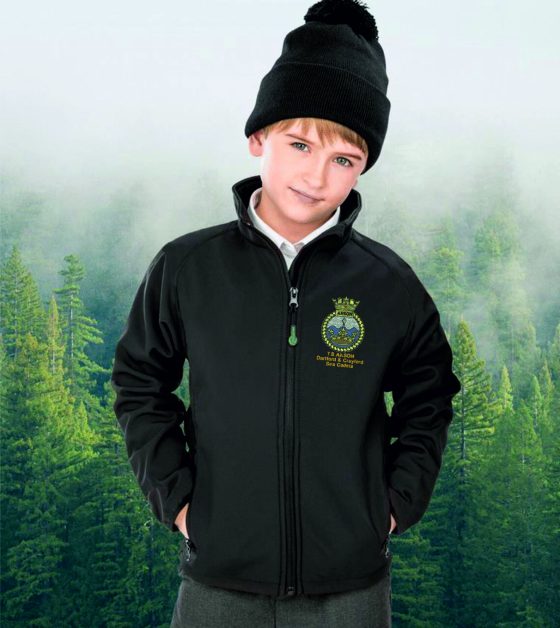 T.S Anson D&C Sea Cadets Kids Softshell Jacket R901B EMB LB