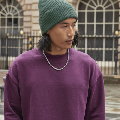 Oversized cuffed beanie