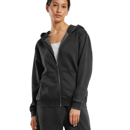 Women’s vintage heavy zip hoodie