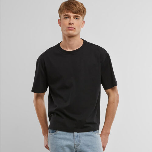 Cropped oversize tee