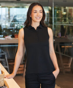 Women’s sleeveless Coolplus® polo shirt