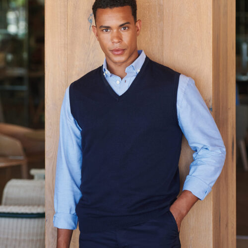 Sleeveless v-neck jumper