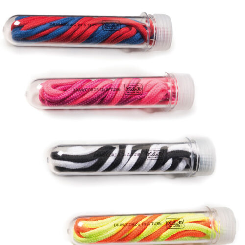 Drawcords in a tube